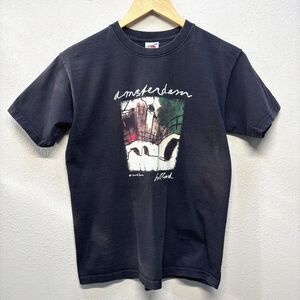 Vintage 1990s Mark Raven Amsterdam Holland Netherlands Art Graphic T-Shirt Sz L